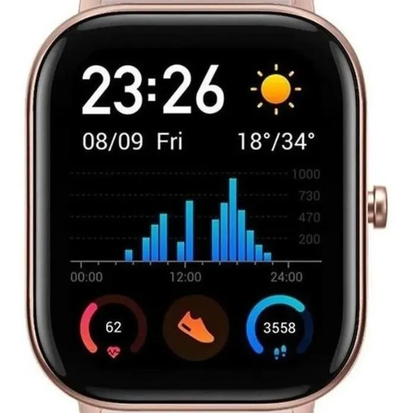 Smartwatch Relógio Inteligente Amazfit GTS - Tela Amoled, GPS