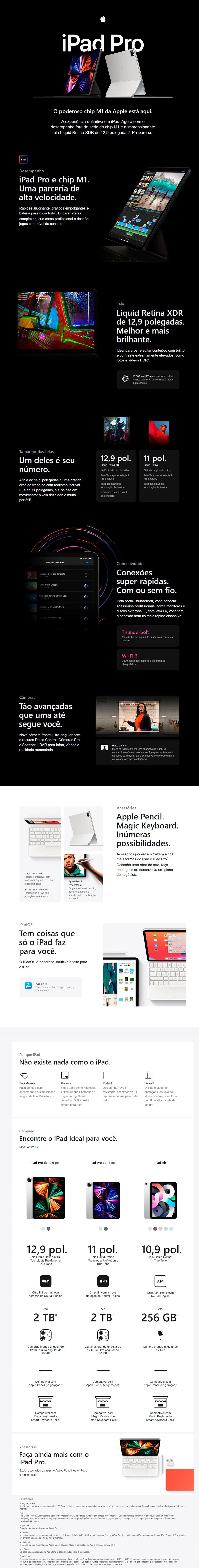 Shopclic - Apple IPad PRO “11 Pol” Wi-Fi 256 GB - 3 Geração Shopclic - Apple IPad PRO “11 Pol” Wi-Fi 256 GB - 3 Geração